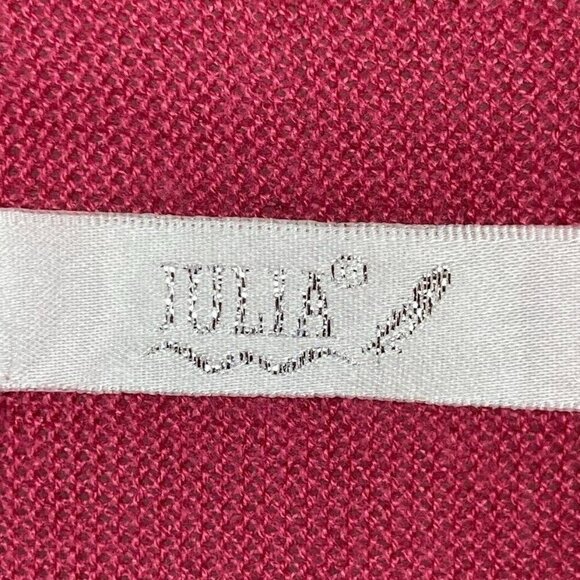 Julia Fair Isle Aztec Open Draped Waterfall Cardigan Fuchsia Small - Picture 5 of 6